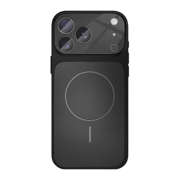 Frosted Glass MagSafe Phone Case - Titanium Black