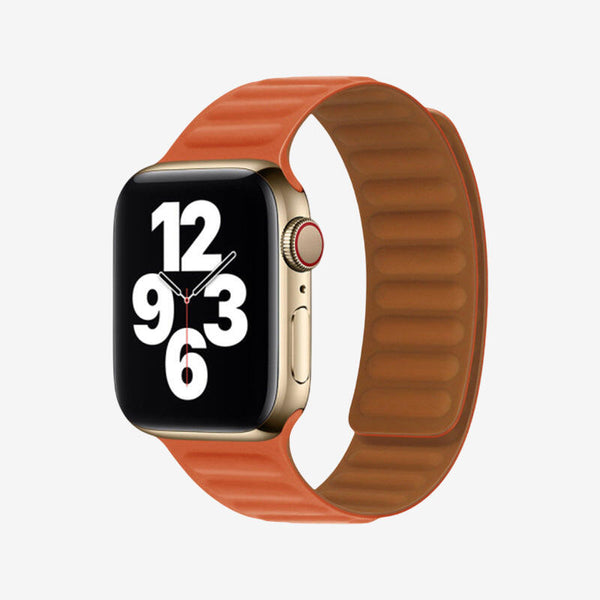 Apple Watch Leather Link Magnetic Strap - Danxia