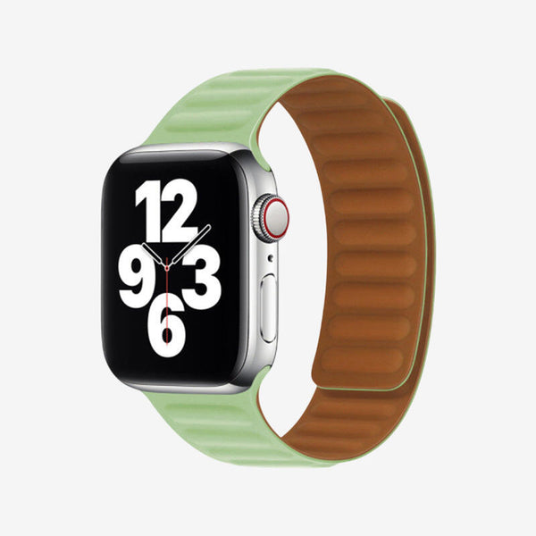 Apple Watch Leather Link Magnetic Strap - Green