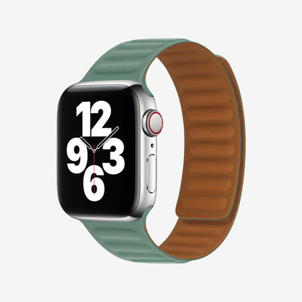 Apple Watch Leather Link Magnetic Strap - Pine Needle