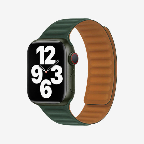 Apple Watch Leather Link Magnetic Strap - Cedar