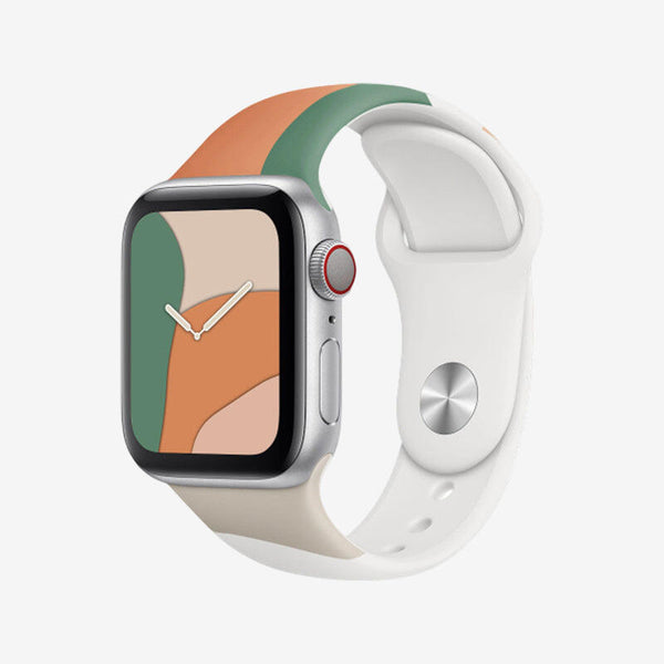Apple Watch Morandi Liquid Silicone Strap - Milky Green