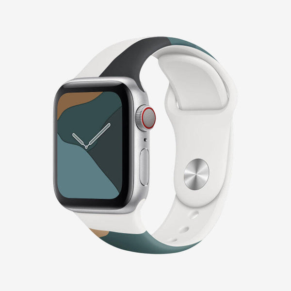 Apple Watch Morandi Liquid Silicone Strap - Cloud Ink Blue