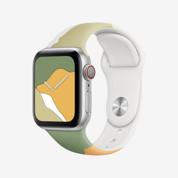 Apple Watch Morandi Liquid Silicone Strap - Yogurt Green