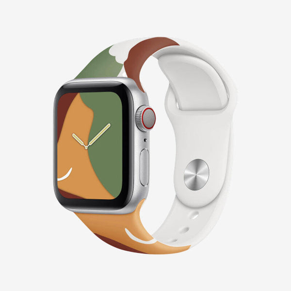 Apple Watch Morandi Liquid Silicone Strap - Mango Yellow