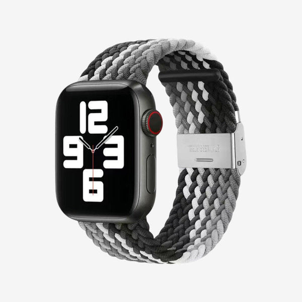 Apple Watch Nylon Braided Strap - Black Chocolate