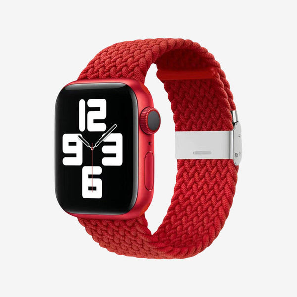 Apple Watch Nylon Braided Strap - Red
