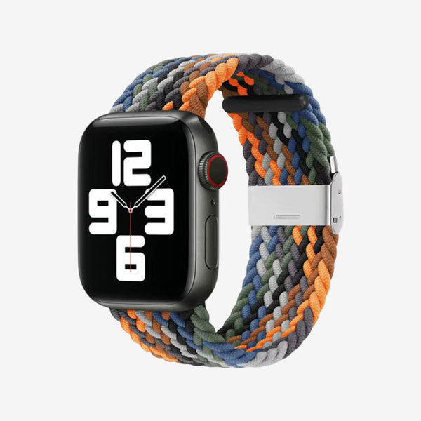 Apple Watch Nylon Braided Strap - Camouflage Rainbow
