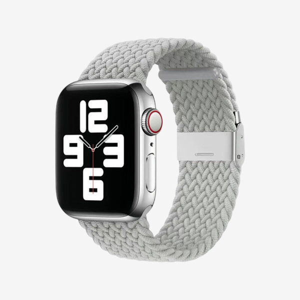 Apple Watch Nylon Braided Strap - Pearl White