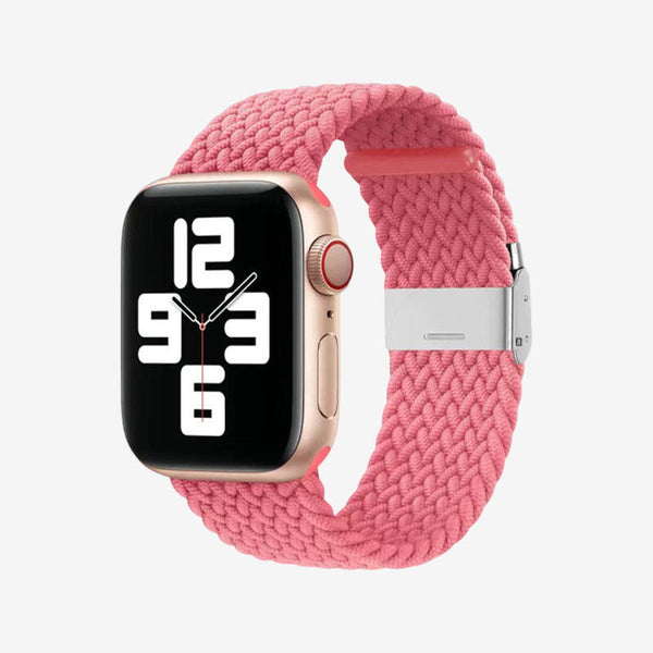 Apple Watch Nylon Braided Strap - Bright Pink