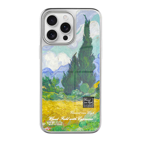 Wheat Field with Cypresses - iPhone Case