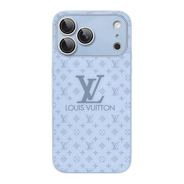 Luxury Frosted Glass Phone Case - Blue