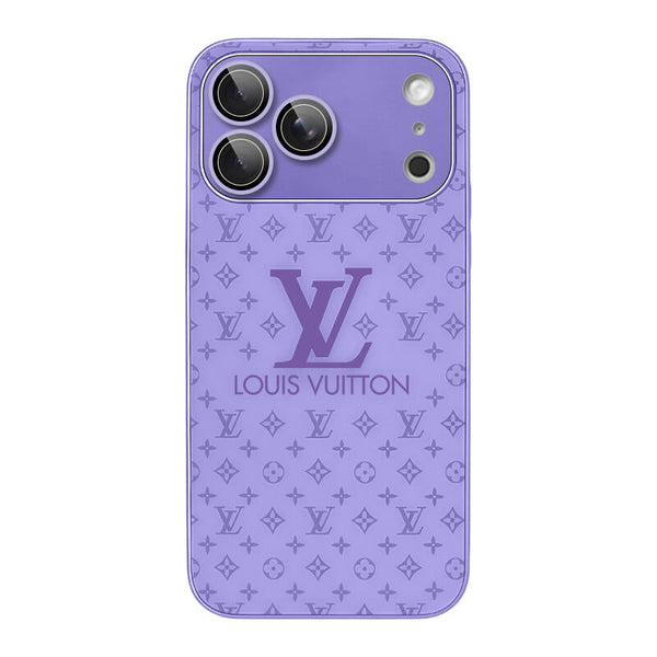 Luxury Frosted Glass Phone Case - Light Purple