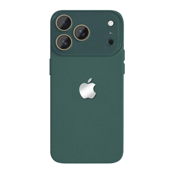 Lychee Texture Leather Phone Case - Green