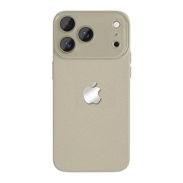 Lychee Texture Leather Phone Case - Gray