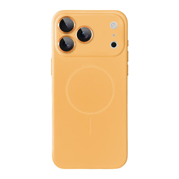 Simple Liquid Silicone MagSafe Phone Case - Orange