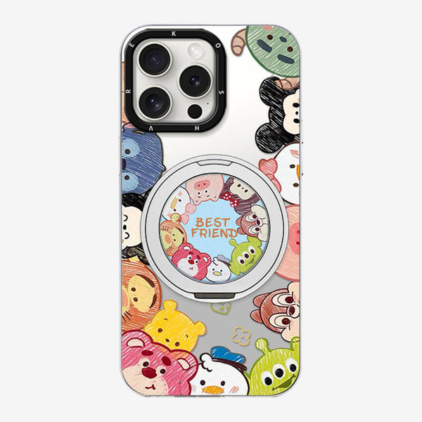 Strawberry Bear Stand Bracelet Phone Case